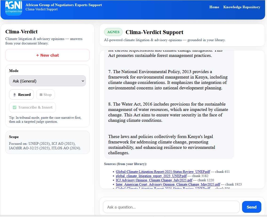 Climate Verdict Tool